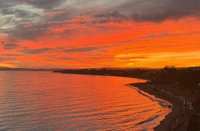 Enjoy a beautiful Autumn sunset with us in south Spain